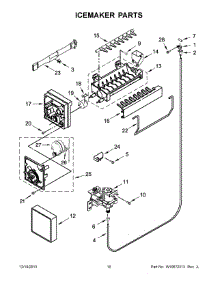 06 - Icemaker Parts parts for Whirlpool Refrigerator W8TXNGMBQ01 from AppliancePartsPros.com