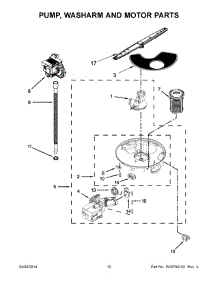 07 - Pump, Washarm And Motor Parts parts for Whirlpool Dishwasher WDF310PLAB5 from AppliancePartsPros.com