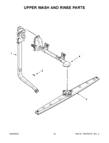 08 - Upper Wash And Rinse Parts parts for Whirlpool Dishwasher WDF310PLAB5 from AppliancePartsPros.com
