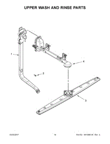 08 - Upper Wash And Rinse Parts parts for Whirlpool Dishwasher WDF331PAHW0 from AppliancePartsPros.com