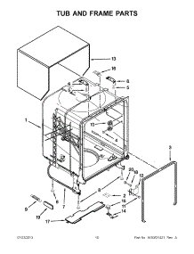 05 - Tub And Frame Parts parts for Whirlpool Dishwasher WDF510PAYDA from AppliancePartsPros.com