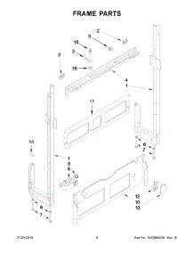 05 - Frame Parts parts for Whirlpool Dishwasher WDF518SAFW0 from AppliancePartsPros.com