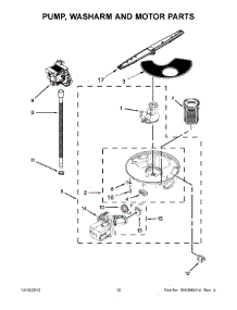 07 - Pump, Washarm And Motor Parts parts for Whirlpool Dishwasher WDF530PLYM7 from AppliancePartsPros.com