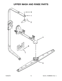 08 - Upper Wash And Rinse Parts parts for Whirlpool Dishwasher WDF730PAYW7 from AppliancePartsPros.com
