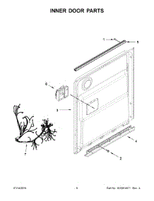 04 - Inner Door Parts parts for Whirlpool Dishwasher WDF760SADB2 from AppliancePartsPros.com