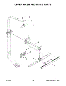 08 - Upper Wash And Rinse Parts parts for Whirlpool Dishwasher WDF770SAFZ1 from AppliancePartsPros.com
