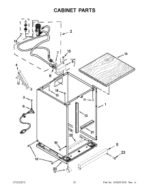 11 - Cabinet Parts parts for Whirlpool Dishwasher WDP350PAAW3 from AppliancePartsPros.com