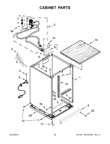11 - Cabinet Parts parts for Whirlpool Dishwasher WDP370PAHB0 from AppliancePartsPros.com