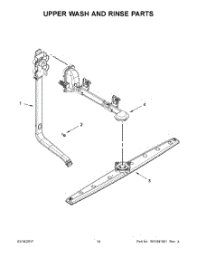 08 - Upper Wash And Rinse Parts parts for Whirlpool Dishwasher WDP370PAHW0 from AppliancePartsPros.com