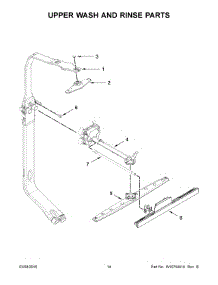 08 - Upper Wash And Rinse Parts parts for Whirlpool Dishwasher WDT720PADH1 from AppliancePartsPros.com