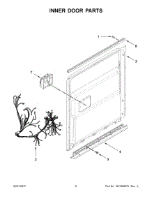 04 - Inner Door Parts parts for Whirlpool Dishwasher WDT750SAHM0 from AppliancePartsPros.com