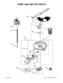 06 - Pump And Motor Parts parts for Whirlpool Dishwasher WDT790SLYW2 from AppliancePartsPros.com