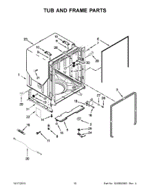 06 - Tub And Frame Parts parts for Whirlpool Dishwasher WDT910SAYE3 from AppliancePartsPros.com