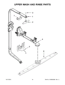 08 - Upper Wash And Rinse Parts parts for Whirlpool Dishwasher WDT910SSYB3 from AppliancePartsPros.com