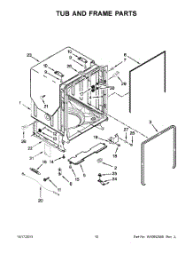 06 - Tub And Frame Parts parts for Whirlpool Dishwasher WDT910SSYW3 from AppliancePartsPros.com
