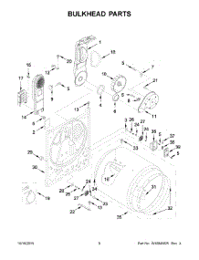 04 - Bulkhead Parts parts for Whirlpool Dryer WED4810EW1 from AppliancePartsPros.com