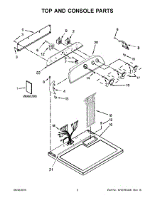 02 - Top And Console Parts parts for Whirlpool Dryer WED4815EW0 from AppliancePartsPros.com