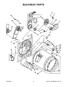04 - Bulkhead Parts parts for Whirlpool Dryer WED4890BW0 from AppliancePartsPros.com
