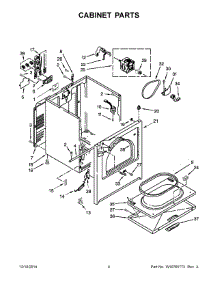 03 - Cabinet Parts parts for Whirlpool Dryer WED4915EW0 from AppliancePartsPros.com