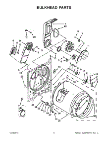 04 - Bulkhead Parts parts for Whirlpool Dryer WED4915EW0 from AppliancePartsPros.com