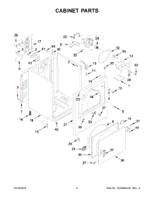 03 - Cabinet Parts parts for Whirlpool Dryer WED4975EW1 from AppliancePartsPros.com