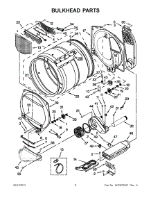 03 - Bulkhead Parts parts for Whirlpool Dryer WED5800BC0 from AppliancePartsPros.com