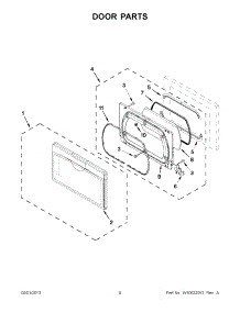 04 - Door Parts parts for Whirlpool Dryer WED5800BC0 from AppliancePartsPros.com