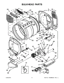 04 - Bulkhead Parts parts for Whirlpool Dryer WED5810BW0 from AppliancePartsPros.com