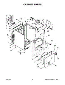 03 - Cabinet Parts parts for Whirlpool Dryer WED7000DW1 from AppliancePartsPros.com