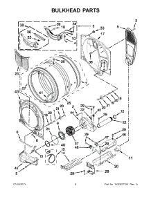 03 - Bulkhead Parts parts for Whirlpool Dryer WED71HEBW0 from AppliancePartsPros.com