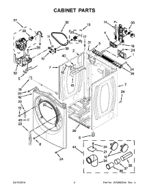 03 - Cabinet Parts parts for Whirlpool Dryer WED72HEDW0 from AppliancePartsPros.com