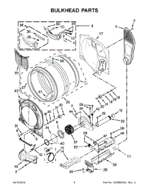 04 - Bulkhead Parts parts for Whirlpool Dryer WED72HEDW0 from AppliancePartsPros.com