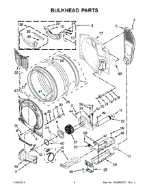 04 - Bulkhead Parts parts for Whirlpool Dryer WED72HEDW1 from AppliancePartsPros.com