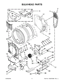 04 - Bulkhead Parts parts for Whirlpool Dryer WED75HEFW0 from AppliancePartsPros.com