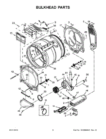 04 - Bulkhead Parts parts for Whirlpool Laundry Center WED8000DW3 from AppliancePartsPros.com
