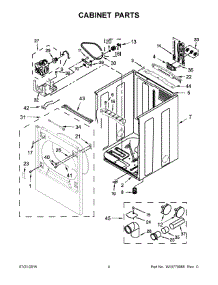 03 - Cabinet Parts parts for Whirlpool Dryer WED8500DR0 from AppliancePartsPros.com