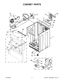 03 - Cabinet Parts parts for Whirlpool Dryer WED8700EC0 from AppliancePartsPros.com