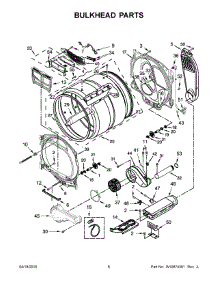 04 - Bulkhead Parts parts for Whirlpool Laundry Center WED8700EC2 from AppliancePartsPros.com