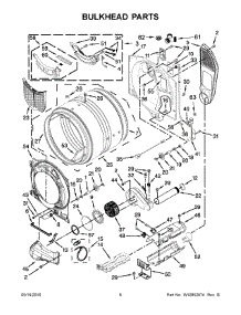 04 - Bulkhead Parts parts for Whirlpool Laundry Center WED87HEDC1 from AppliancePartsPros.com