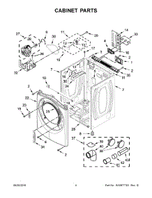03 - Cabinet Parts parts for Whirlpool Laundry Center WED92HEFU0 from AppliancePartsPros.com