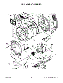 04 - Bulkhead Parts parts for Whirlpool Laundry Center WED9500EC0 from AppliancePartsPros.com