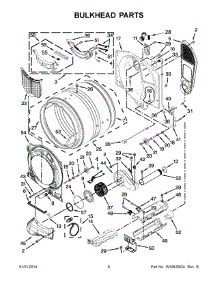 04 - Bulkhead Parts parts for Whirlpool Dryer WED96HEAC1 from AppliancePartsPros.com