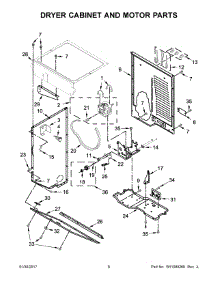 04 - Dryer Cabinet And Motor Parts parts for Whirlpool Laundry Center WET4027EW1 from AppliancePartsPros.com