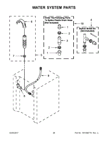 14 - Water System Parts parts for Whirlpool Laundry Center WETLV27FW0 from AppliancePartsPros.com