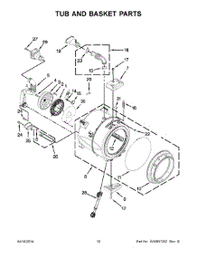 06 - Tub And Basket Parts parts for Whirlpool Washer WFW61HEBW0 from AppliancePartsPros.com