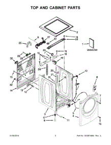 02 - Top And Cabinet Parts parts for Whirlpool Washer WFW8640BC2 from AppliancePartsPros.com