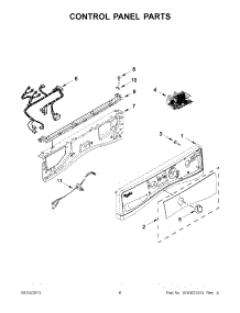 03 - Control Panel Parts parts for Whirlpool Washer WFW8640BW1 from AppliancePartsPros.com