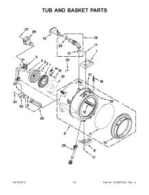 05 - Tub And Basket Parts parts for Whirlpool Washer WFW86HEBC1 from AppliancePartsPros.com