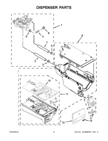 05 - Dispenser Parts parts for Whirlpool Washer WFW87HEDW0 from AppliancePartsPros.com