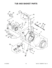 06 - Tub And Basket Parts parts for Whirlpool Laundry Center WFW87HEDW1 from AppliancePartsPros.com